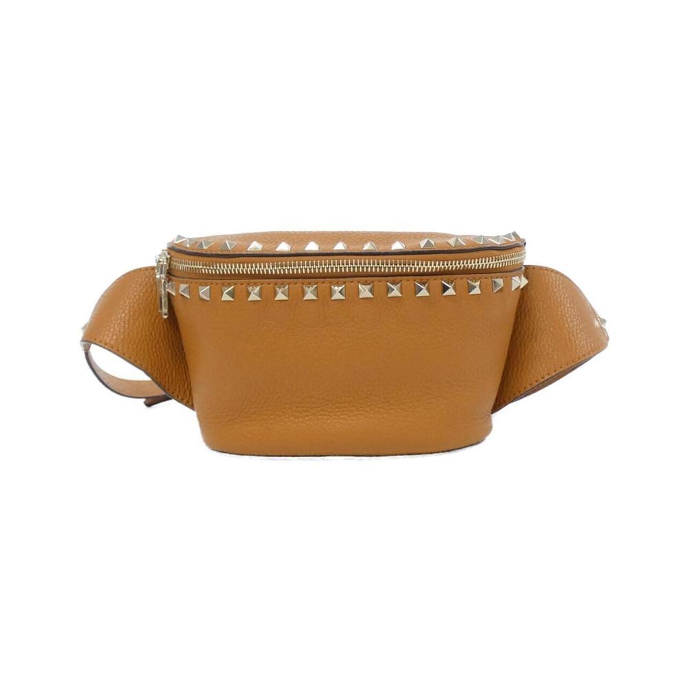 Valentino Garavani Brown Mini Bag with Silver Studs